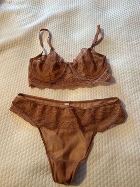 Skarlett Blue “unveil” floral lace lingerie set